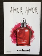 Ads Publicite Anglaise Magazine Recto Verso  Avec Rabat Amor Amor Cacharel 23,5 X 17cm - Parfumreclame (tijdschriften)