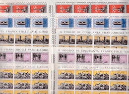 1959 Italia Italy Repubblica PREOLIMPICA 100 Serie Di 5 Valori In Doppi Fogli Di 50 MNH** Pre-Olympic Double Sheets - Ganze Bögen