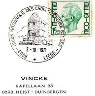 Union Nationale Des Croix De Guerre - Cachet Spécial Liège 2-10-1971 - Gedenkdokumente