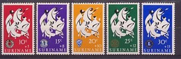 Suriname NVPH Nr 453/457 Postfris/MNH Paasweldadigheid, Pasen, Easter, Paques 1966 - Surinam ... - 1975