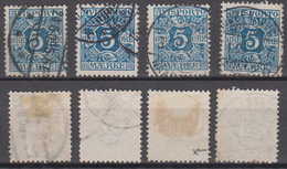 Dänemark Denmark Avis 4x Mi# 4 X Used - Revenue Stamps