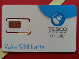 SLOVAKIA SIM GSM TESCO MOBILE Cut Chip - Numbers Front USIM RARE MINT (BH1219b - Slovaquie