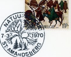 Thema "arbre" Cachet Spécial Prévente Nature Sint-Amandsberg 7-3-1970 - Documents Commémoratifs