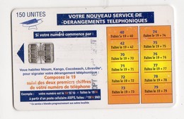 GABON REF MVCARDS GAB-35 NOUVEAUX SERVICE 150U DATE 1999 - Gabon