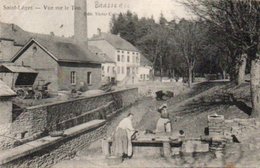 Saint-Leger Vue Sur Le Ton Lavoir Et Brasserie Circulé En 1911 - Saint-Léger