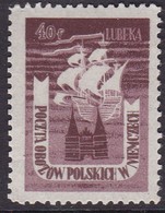 Poland 1945 Lubeka Fi 2 No Gum - Plaatfouten & Curiosa