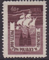 Poland 1945 Lubeka Fi 2 No Gum - Plaatfouten & Curiosa