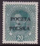 POLAND 1919 Krakow Fi 36 Forgery Mint Hinged (checked By Petriuk/falsch) - Ongebruikt