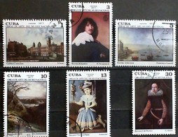 CUBA 1977 Paiting Used Stamps - Verzamelingen & Reeksen