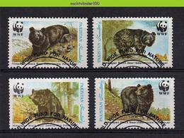 Ndt088sg WWF FAUNA ZOOGDIEREN BEER BLACK BEAR Selenarctos Thibetanus MAMMALS QWP 1989 Gebr/used - Usados