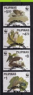 Ndt115sg WWF FAUNA ROOFVOGELS BIRDS OF PREY EAGLE GREIFVÖGEL RAUBVÖGEL AVES OISEAUX PILIPINAS FILIPIJNEN 1991 Gebr/used - Usados