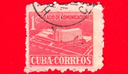 CUBA - Usato - 1957 - Tasse Postali - Palazzo Delle Comunicazioni - The Postal Ministry Building - 1 ¢ - Segnatasse