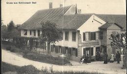 Gruss Aus Schinznach  Bad '( 1290 Hts )  Restaurant  Pli Central  CPA 1916 - Schinznach 