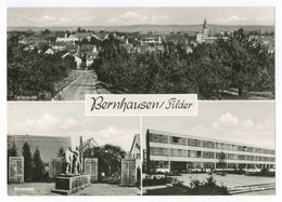 Bernhausen Filder Teilansicht Ehrenmal Fleinsbach-Schule 1972 Ansichtskarte - Filderstadt