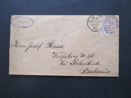 GB / England 1879 2 1/2d London Nach Wolfsberg Bei Schönlinde Stempel A.T. Katsch 29, Basinghall Street London - Cartas & Documentos