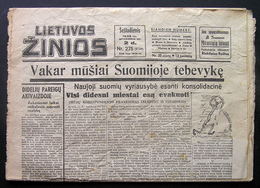 Lithuanian Newspaper/ Lietuvos žinios No. 275 (6139) 1939.12.02 - Informaciones Generales