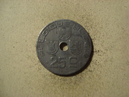 MONNAIE BELGIQUE 25 CENTIMES 1942 ( Belgique Belgie ) - 25 Centimes