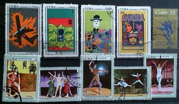 CUBA 1969-76 Many Diferent Used Stamps - Lots & Serien