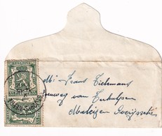 DDX 086 -- Enveloppe Carte De Visite TP Petit Sceau ST JORIS WEERT 1942 Vers MALEIZEN - Contenu Derom à OTTENBURG - 1935-1949 Small Seal Of The State