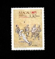 Macau Macao Stamp 1989 Traditional Games Jogo 3.30 Patacas Mint MNH - Blocchi & Foglietti