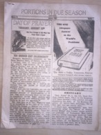 Portions In Due Season January 1958 - Christianity - Cultural