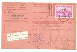 Export 3Fr OBC 770 Liége.Carte-Récépissé - 1948 Exportación