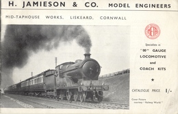 Catalogue JAMIESON & CO 1960s OO Gauge Locomotive & Coach Kits META - Anglais