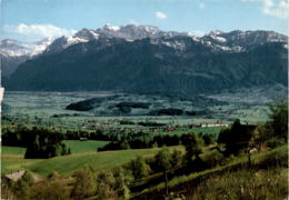 Uetliburg/SG - Blick Auf Kloster Berg Sion, Maria Bildstein, Benken Und Die Glarnerberge (39058) * 17. 5. 1993 - Benken