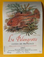 13717 - La Palangrotte 1985 Côtes De Provence - Poissons