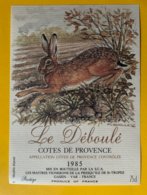 13726 - Le Déboulé 1985 Côtes De Provence - Jacht