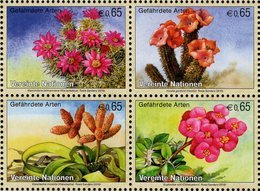 United Nations - Vienna - 2010 - Endangered Species - Flora - Mint Stamp Set (se-tenant Block) - Neufs