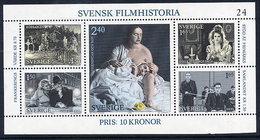 SWEDEN 1981 History Of Swedish Film Block MNH / **.  Michel Block 9 - Blocs-feuillets