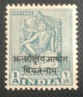 134A. INDIA 1954 (1As) DIE II STAMP ARCHAEOLOGICAL SERIES , BODHISATTVA  WITH OVERPRINT . MNH - Ungebraucht