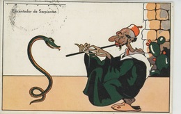 ESPAGNE - MELILLA - Jolie Carte Illustrée Charmeur De Serpents "Encantador De Serpientes " - Melilla