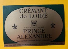 13758 - Crémant De Loire Prince Alexandre - Autres & Non Classés