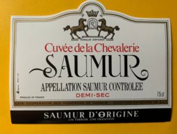 13759 - Cuvée De La Chevalerie Saumur Demi-Sec - Autres & Non Classés