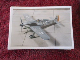 CAGI3 Format Carte Postale Env 15x10cm : SUPERBE (TIRAGE UNIQUE) PHOTO MAQUETTE PLASTIQUE 1/48e FW-190A SCHWARZ ADLER - Avions