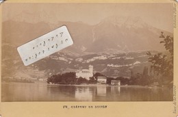 Château De DUINGT  - Photo Cartonnée 16,5 Cm X 11 Cm 1905 ( Avec Publicité Au Dos ) - Duingt