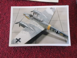 CAGI3 Format Carte Postale Env 15x10cm : SUPERBE (TIRAGE UNIQUE) PHOTO MAQUETTE PLASTIQUE 1/48e ME 110 LUFTWAFFE WESPE G - Avions