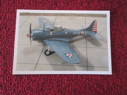 CAGI3 Format Carte Postale Env 15x10cm : SUPERBE (TIRAGE UNIQUE) PHOTO MAQUETTE PLASTIQUE 1/48e SBD DAUNTLESS US NAVY - Avions