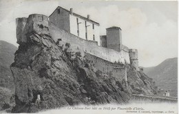 Corte - Le Château-fort Bâti En 1445 Par Vincentello D'Istria - CPA Avec Cachet Postal Français Et US Datée De 1912 - Corte
