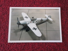 CAGI3 Format Carte Postale Env 15x10cm : SUPERBE (TIRAGE UNIQUE) PHOTO MAQUETTE PLASTIQUE 1/48e ME-109G CAMO HIVERNAL - Avions