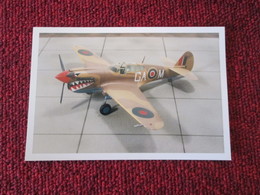 CAGI3 Format Carte Postale Env 15x10cm : SUPERBE (TIRAGE UNIQUE) PHOTO MAQUETTE PLASTIQUE 1/48e P-40 RAF SHARKMOUTH - Vliegtuigen