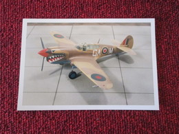 CAGI3 Format Carte Postale Env 15x10cm : SUPERBE (TIRAGE UNIQUE) PHOTO MAQUETTE PLASTIQUE 1/48e P-40 RAF SHARKMOUTH - Airplanes