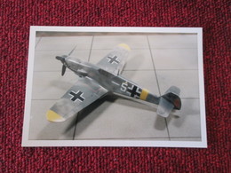 CAGI3 Format Carte Postale Env 15x10cm : SUPERBE (TIRAGE UNIQUE) PHOTO MAQUETTE PLASTIQUE 1/48e ME-109F/G ? LUFTWAFFE - Vliegtuigen
