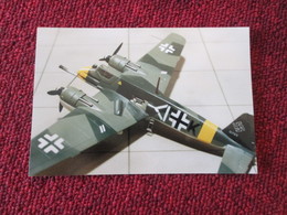 CAGI3 Format Carte Postale Env 15x10cm : SUPERBE (TIRAGE UNIQUE) PHOTO MAQUETTE PLASTIQUE 1/48e HS-129 TANK KILLER LUFTW - Avions