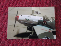 CAGI3 Format Carte Postale Env 15x10cm : SUPERBE (TIRAGE UNIQUE) PHOTO MAQUETTE PLASTIQUE 1/48e ME-109E ASSI HAHN - Avions