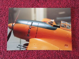 CAGI3 Format Carte Postale Env 15x10cm : SUPERBE (TIRAGE UNIQUE) PHOTO MAQUETTE PLASTIQUE 1/48e AVION JAP'  ORANGE - Aerei