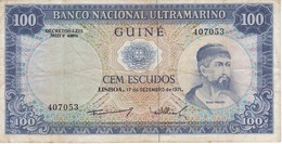 BILLETE DE GUINEA DE 100 ESCUDOS DEL AÑO 1971  (BANKNOTE) - Guinea–Bissau