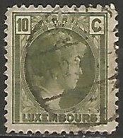 LUXEMBOURG N° 165 OBLITERE - 1926-39 Charlotte Rechtsprofil